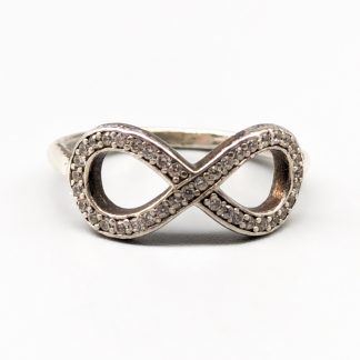 Thomas Sabo silverring med stenar S925 1.97g 16mm