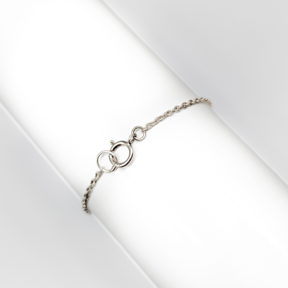 15.5cm Ankarlänk i Silver med Stjärna med Vita Stenar S925 1.64g - Bild 2