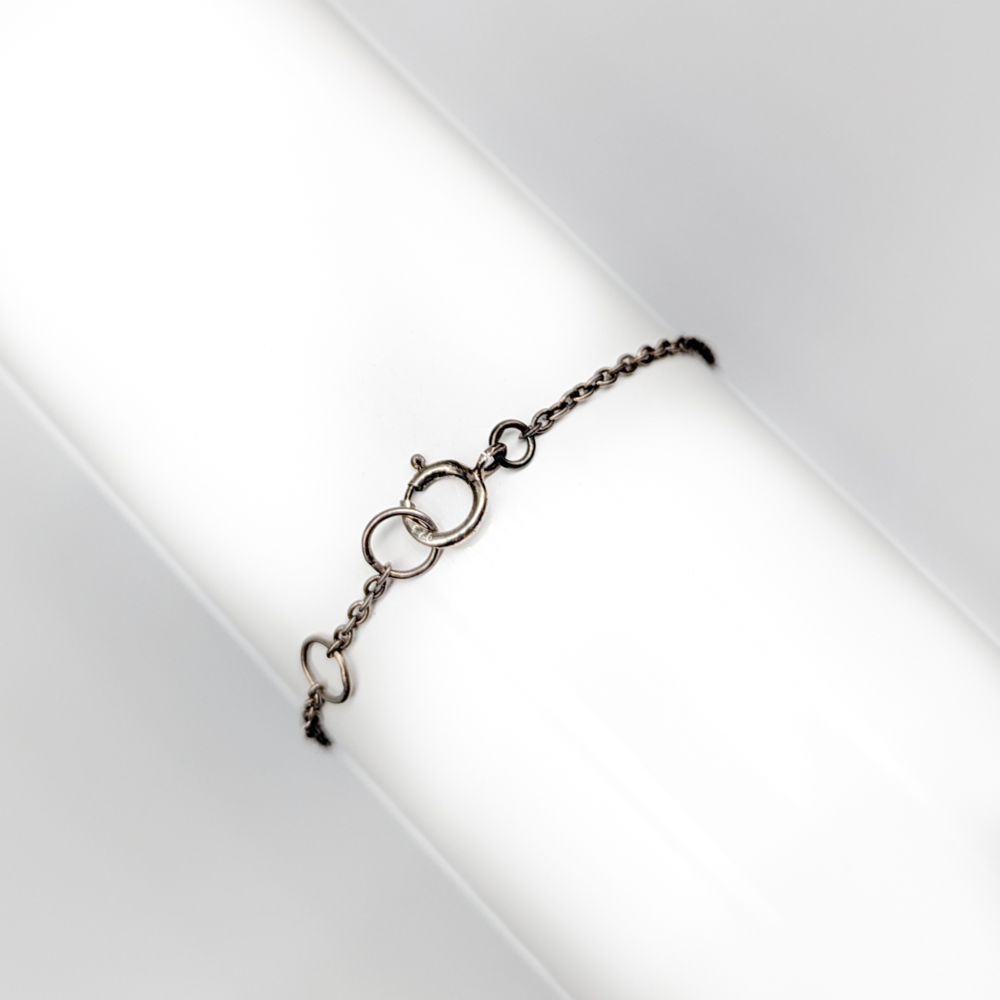 16.5cm Ankarlänk i Silver med Stjärna med Vita Stenar S925 1.67g - Bild 2
