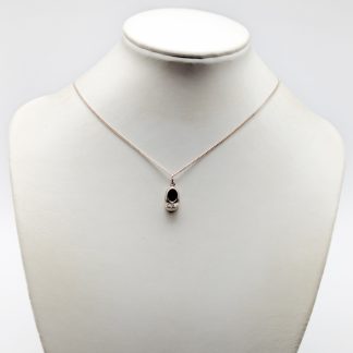 37cm Pansarlänk i Silver med Hänge Sko S925 3.23g
