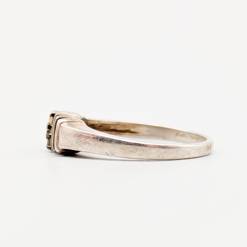 Ring i Silver med Vita Stenar S830 1.83g 16.75mm - Bild 2