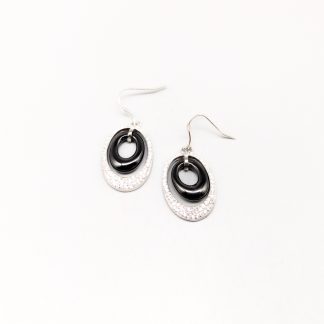 Örhängen i Silver med Stenar S925 10.05g 38mm