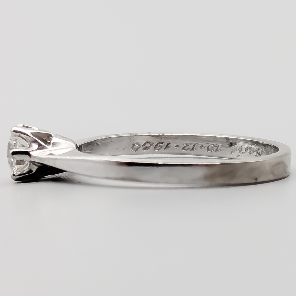Enstensring i vitguld med diamant-1
