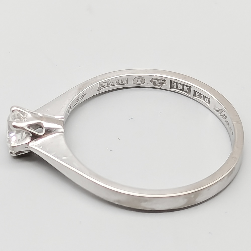 Enstensring i vitguld med diamant-0