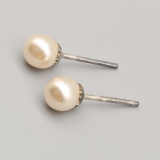 Örhängen i Silver med Fauxpärlor S830 0.75g 6mm