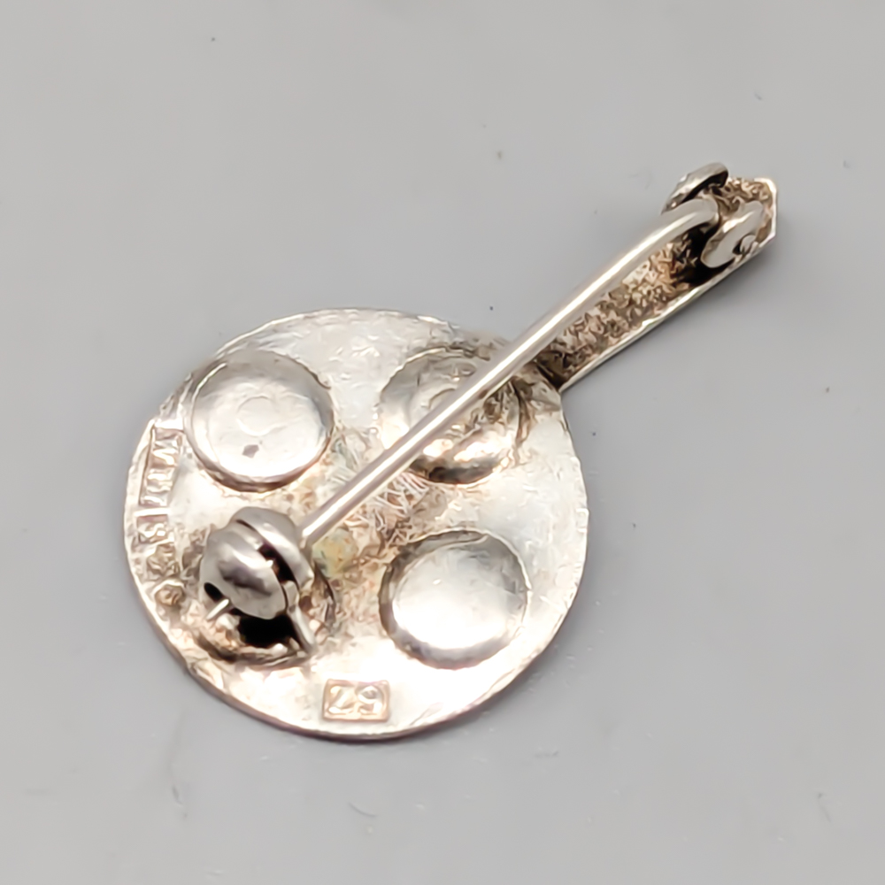 Brosch i Silver Plättjärn S830 2.84g 31mm - Bild 2