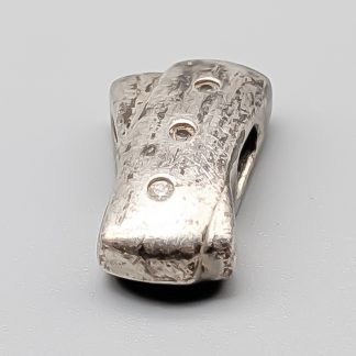 Fossil Hänge i Silver med Vita Stenar S925 3.84g 19mm
