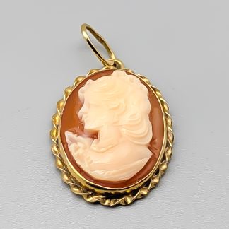 Hänge i Guld med Kamé 18K 1.44g 18mm