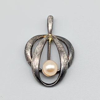 Hänge i Silver med Pärla S925 1.5g 16mm