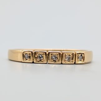 Alliansring i Guld med Diamanter 18K 1.89g 17.75mm