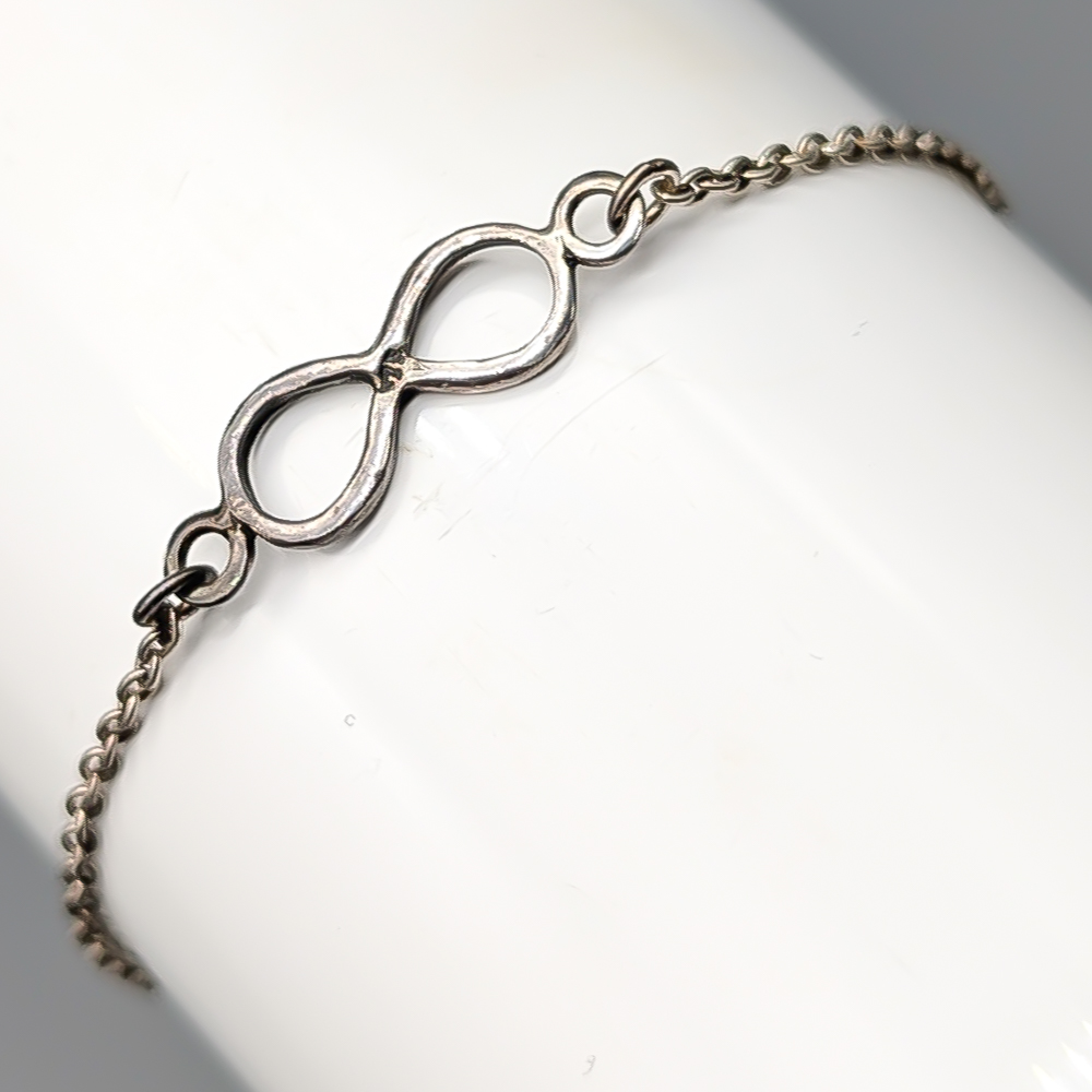 18.5cm Ankarlänk i Silver med Integrerat Hänge S925 1.27g