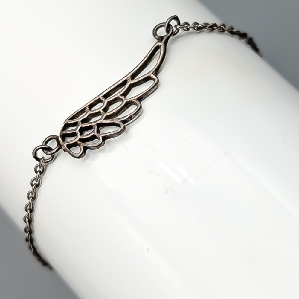 19.5cm Ankarlänk i Silver med Integrerat Hänge S925 1.36g