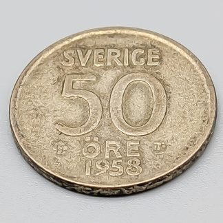 50 öre Sverige 1958 S400 4.8g 22mm