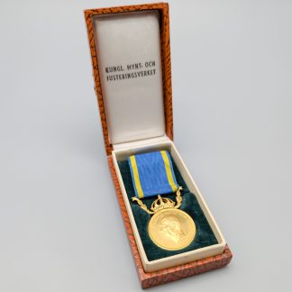 Medalj i Guld För Nit och Redlighet i Rikets Tjänst 18K 16.85g 7.6mm