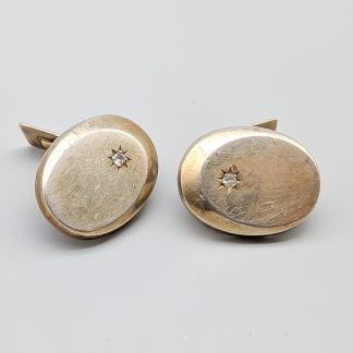 Manschettknappar i Silver med Stenar S830 9.02g 23mm