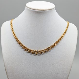 45cm Doserad Bismarcklänk i Guld 18K 22.7g
