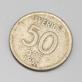 50 öre Sverige 1954 S400 4.8g 22mm