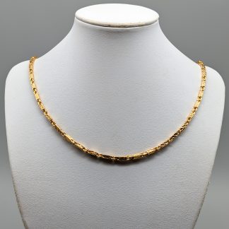 66cm Fantasilänk i Guld 14K 27.16g