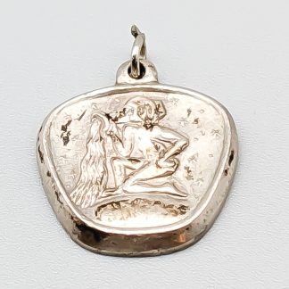 Hänge i Silver Stjärntecken Vattuman S830 2.5g 17mm