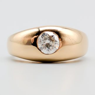 Diamantring i Guld 18K 9.71g 16mm