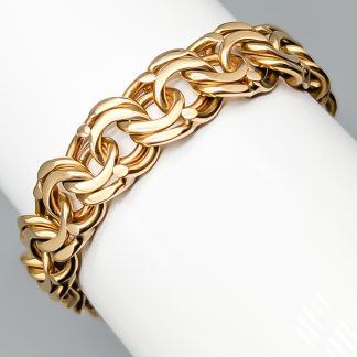 19cm Bismarcklänk i Guld 18K 42.37g