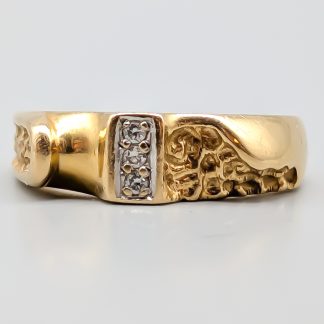 Diamantring i Guld 18K 3.23g 15.75mm