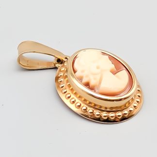 Hänge i Guld med Kamé 18K 0.99g 14mm