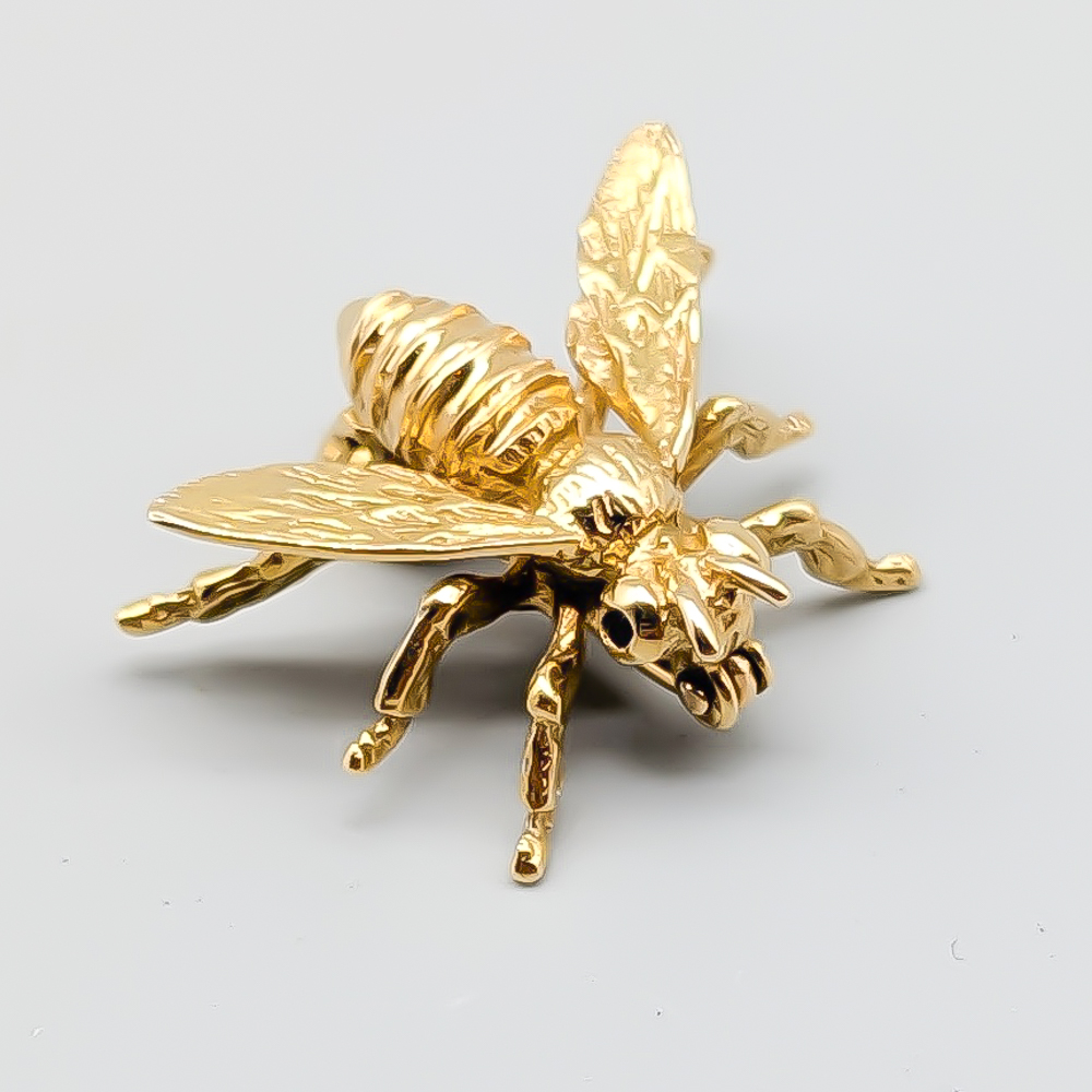 Brosch i Guld Fluga 18K 4.54g 22mm