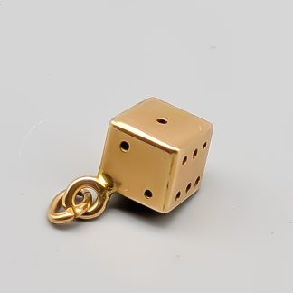Hänge i Guld Tärning 18K 1.22g 10mm