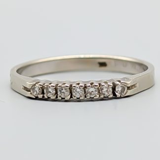 Diamantring i Vitguld 18K 1.79g 16.5mm