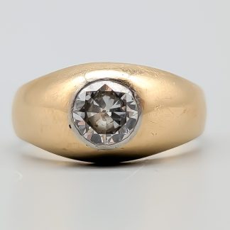 Diamantring i Guld 18K 7.87g 18.25mm