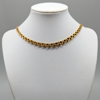 43.5cm Doserad Bismarcklänk i Guld 18K 20.92g