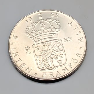 2 kr Sverige 1963 S400 14g 31mm