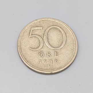 50 öre Sverige 1948 S400 4.8g 22mm