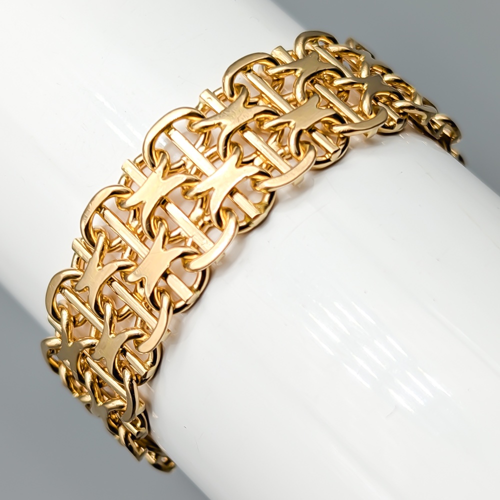 Jo-Ans X-Länk med Stav i Guld-1