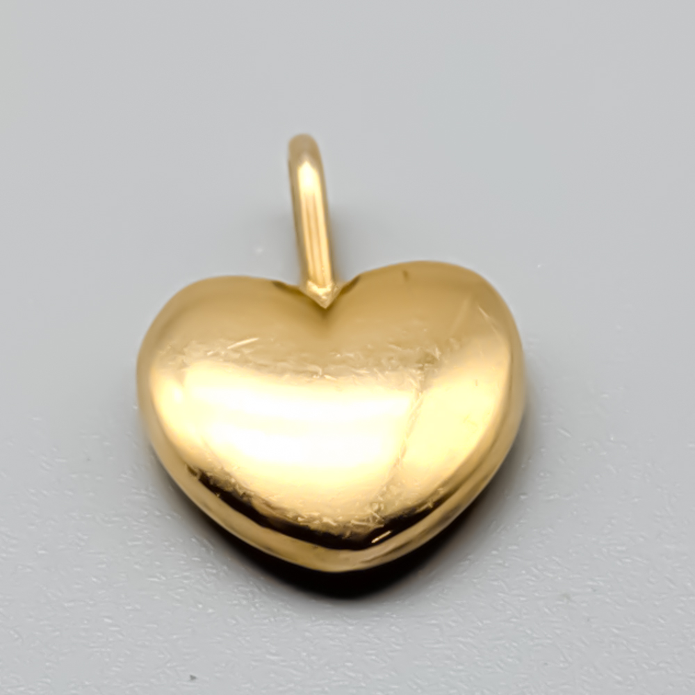 Hänge i Guld Hjärta 18K 6.95g 18mm