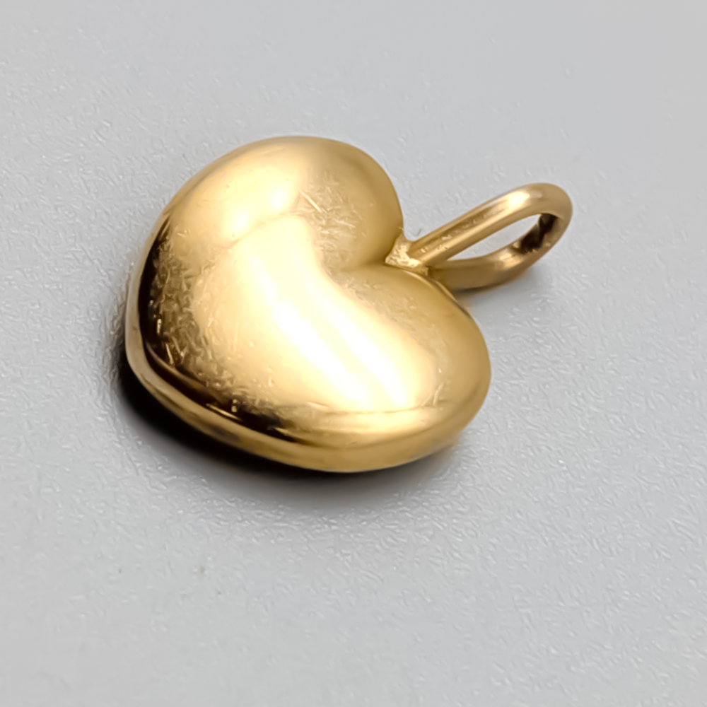 Hänge i Guld Hjärta 18K 6.95g 18mm - Bild 2