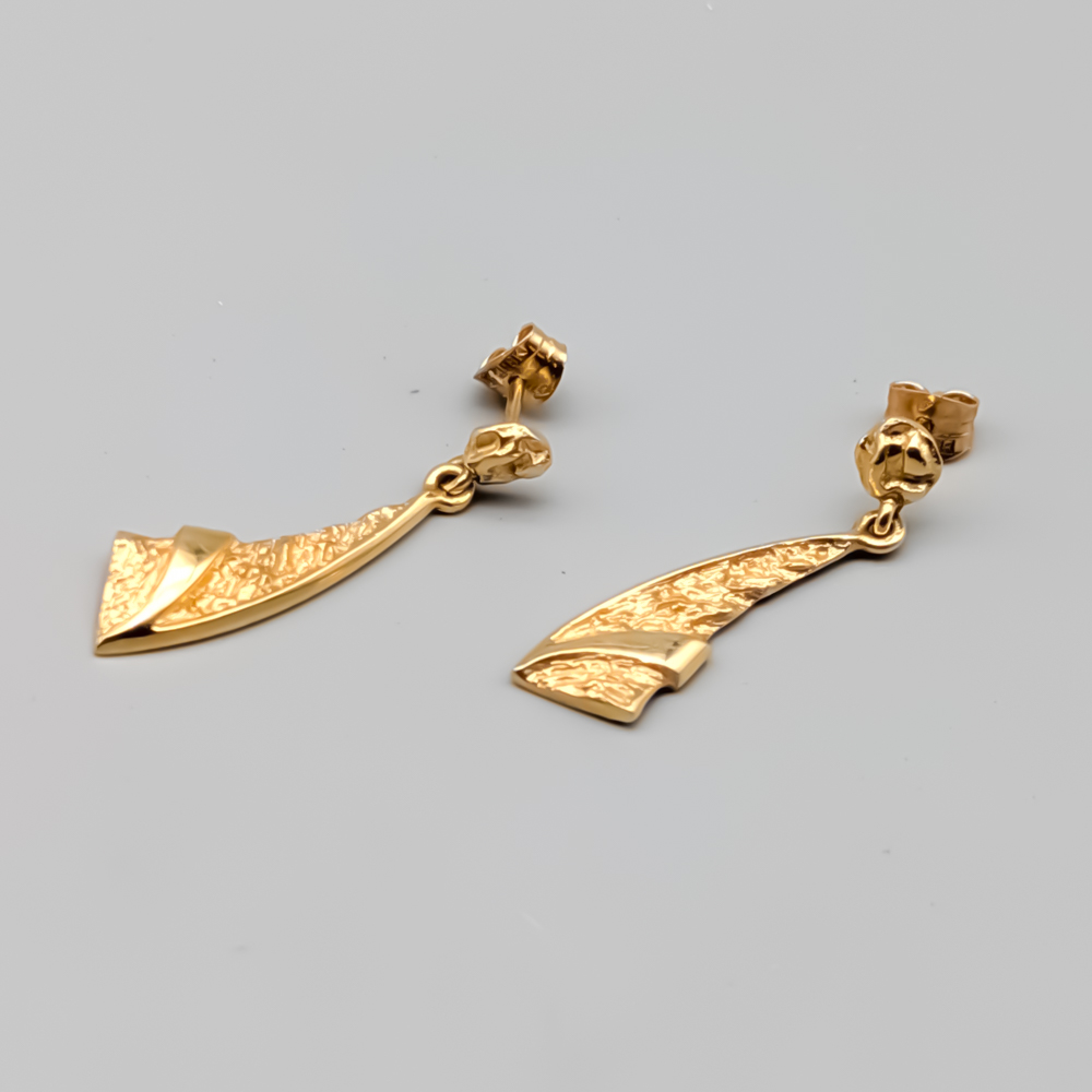 Örhängen i Guld 18K 2.63g 30mm