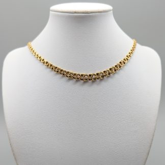 45cm Doserad Bismarcklänk i Guld 18K 18.72g