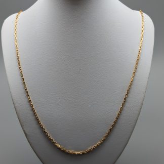 71.5cm Flackslipad Ankarlänk i Guld 18K 13.39g