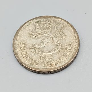 1 st 1Markka Finland 1964 - 1968 S400 6.27g 24mm