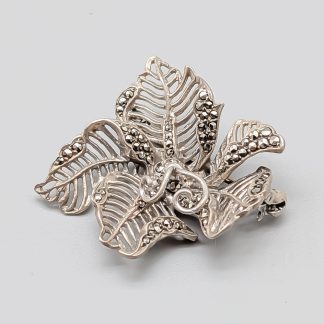 Brosch i Silver med Markasiter S830 9.33g 33mm