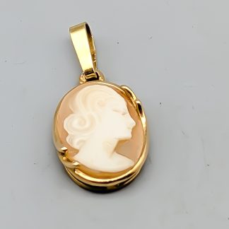 Hänge i Guld med Kamé 18K 2.32g 16mm