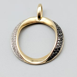 Diamanthänge i Flerfärgat Guld 14K 3.74g 24mm