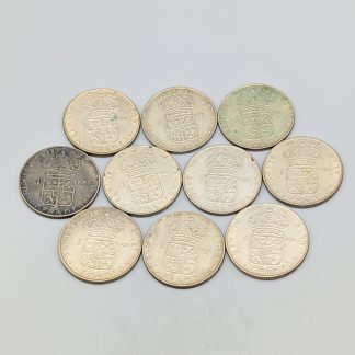 10 st 1 kr Sverige 1952-1968 S400 70g 25mm