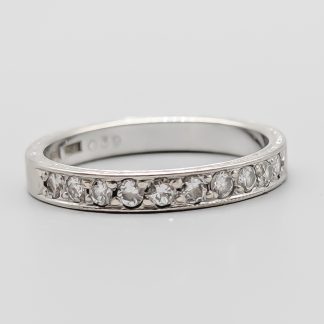 Alliansring i Guld med Diamanter 18K 4.55g 19mm