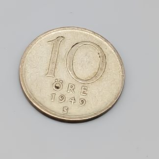 10 öre Sverige 1949 S400 1.4g 15mm