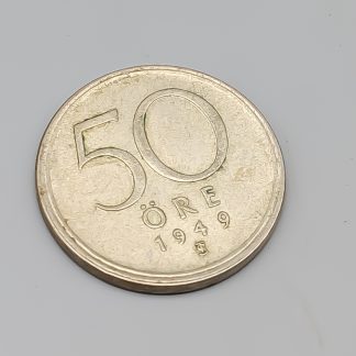 50 öre Sverige 1949 S400 4.87g 24mm