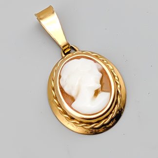Hänge i Guld med Kamé 18K 1.01g 15mm