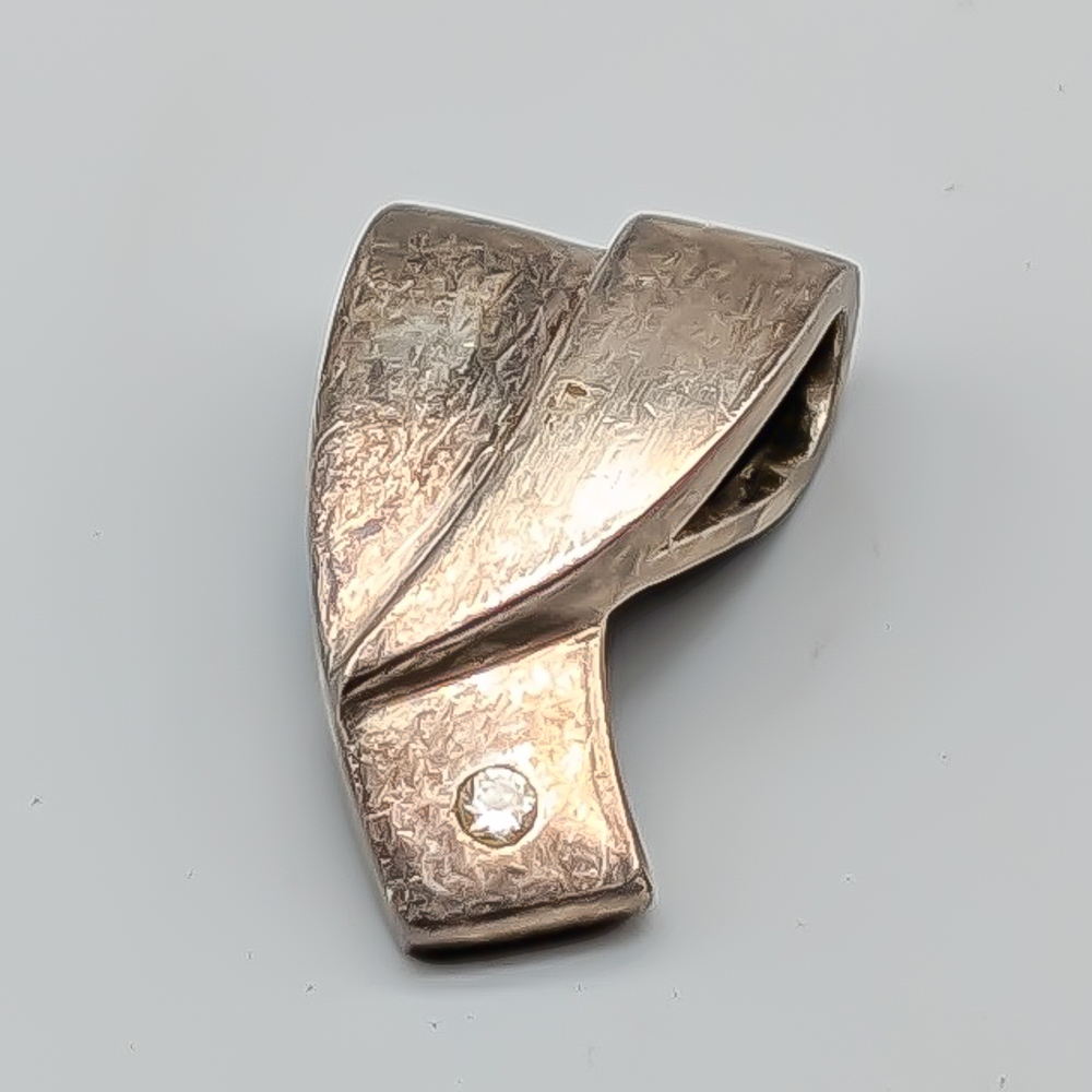 Hänge i Silver med Vit Sten S925 3.46g 21mm